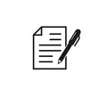 © tatianasun - Paper and pen icon, Vector isolated illustration