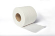 Toilet Paper on White Background