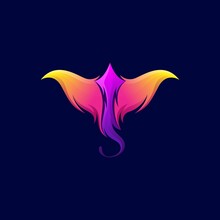 Stingray Logo Design Gradient