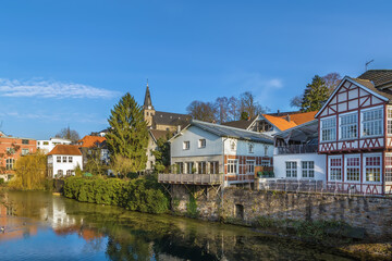 Fototapete - View of Kettwig, Germany