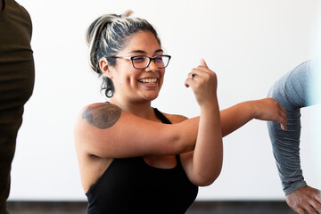 Women working out