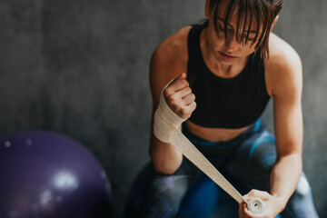 Fit woman pre-workout