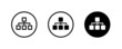 © Aygun - Org Hierarchy,  organization chart icon, Project team. Project management, Team structure, Corporate hierarchy, sitemap Data visualization icons button, vector, sign, symbol, logo, illustration
