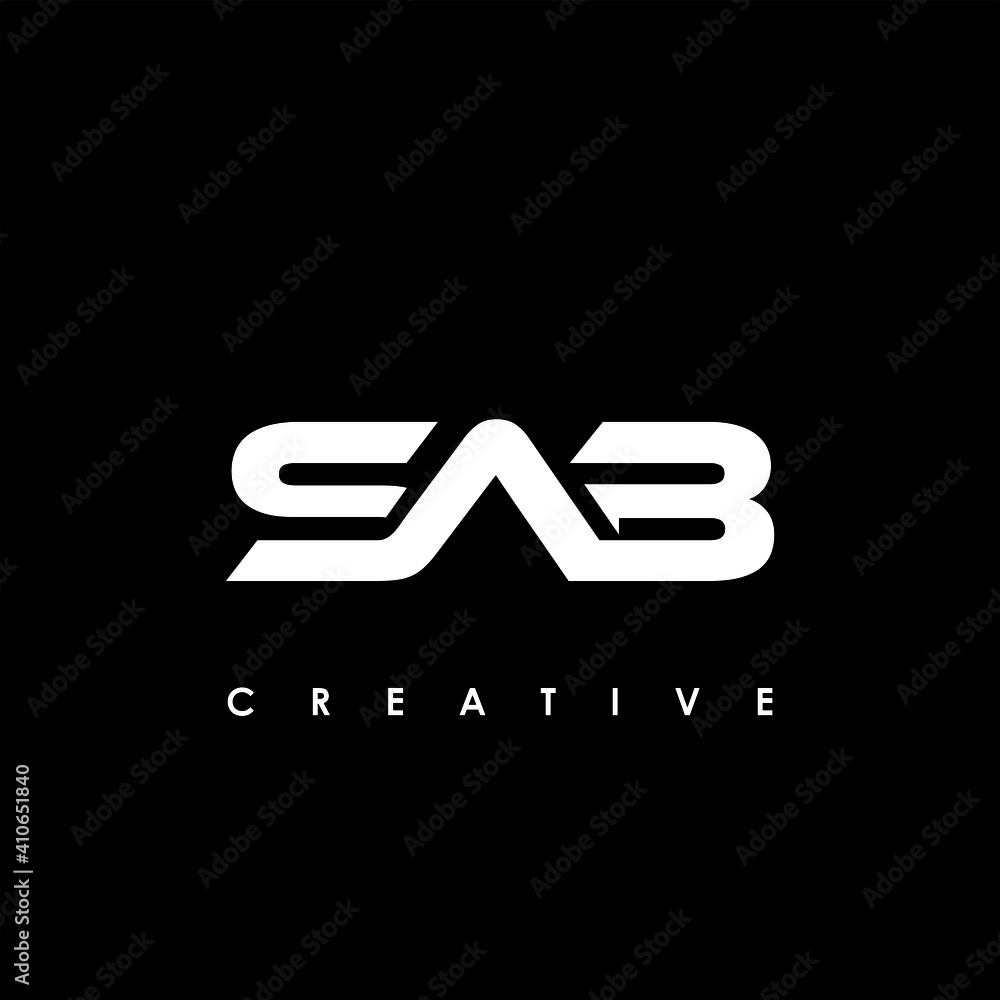 Sab Writing SAB Letter Initial Logo Design Template Vector Illustration Stock ...
