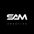 SAM Letter Initial Logo Design Template Vector Illustration