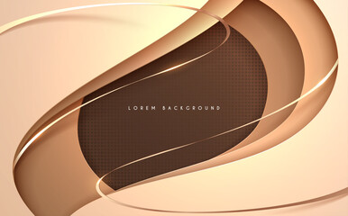 Wall Mural - Abstract soft gold light luxury background