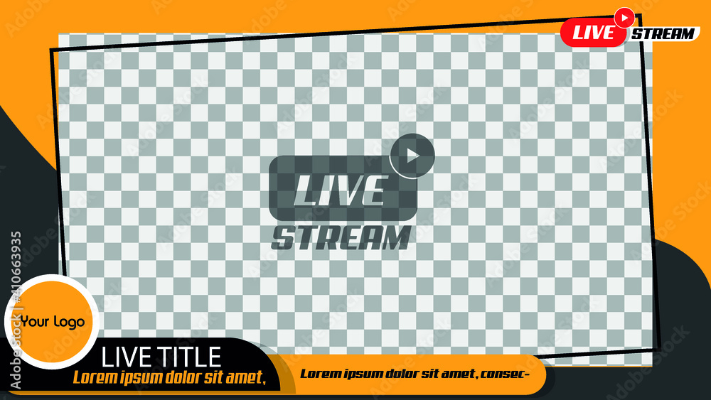 landscape 169 frame for live streaming video or e WallsHeaven MD