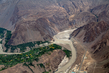 Wall Mural - landscapes of beautiful valleys with mountians and green meadows  of karakorum range in gilgit Baltistan , northern areas of Pakistan 