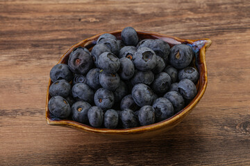 Ripe sweet tasty blueberries heap