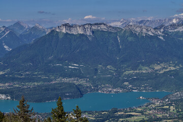 Canvas Print - Annecy Lake in the french Alps