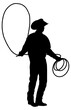 © K KStock - Cowboy with lasso rope silhouette