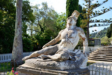The Statue In Achilleion, Corfu Island, Greece
