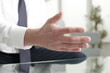 © Qwenergy - The manager works in the office