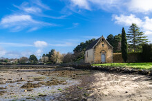 Brittany, Ile-aux-Moines Island In The Morbihan Gulf, The Chapel In The Village
