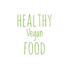 Wall Mural - ''Healthy vegan food'' Lettering