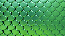 Snake Or Dragon Green Skin With Scales. Fantasy Texture. 3D Rendered Background.