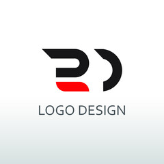 ro letter for simple logo design