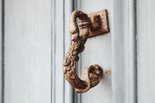 Close-up Of Rusty Door Handle