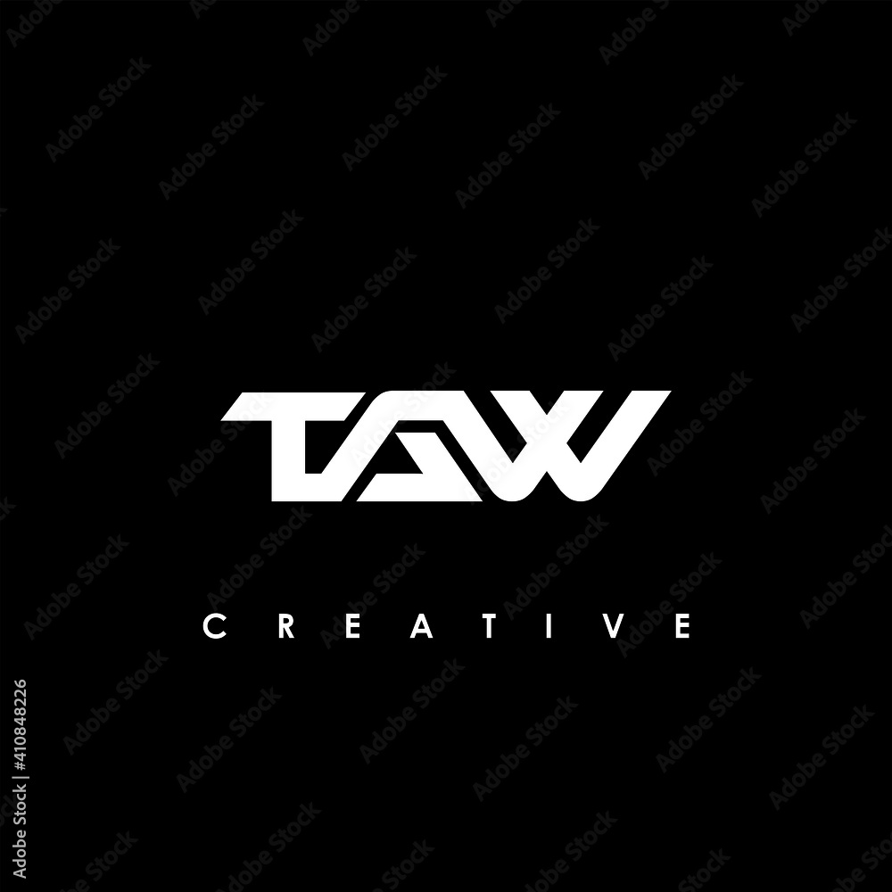 TAW Letter Initial Logo Design Template Vector Illustration Stock ...