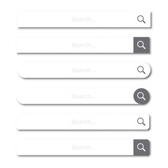Aufkleber - Search bar element set or search boxes with shadow