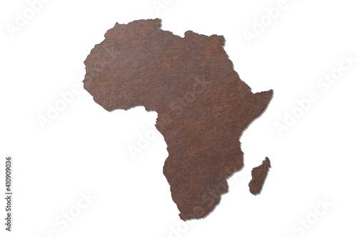 3d textured Africa map © erllre