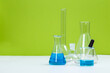 Leinwandbild Motiv science laboratory test tubes, chemical laboratory equipment