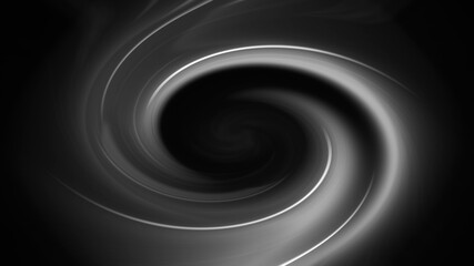 Wall Mural - white spiral on a black background