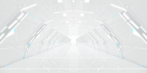 Wall Mural - white neon background.