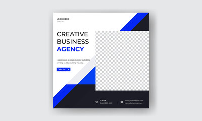 Wall Mural - 	
Digital Marketing Agency. Social media post banner template for your business. Digital corporate business marketing banner