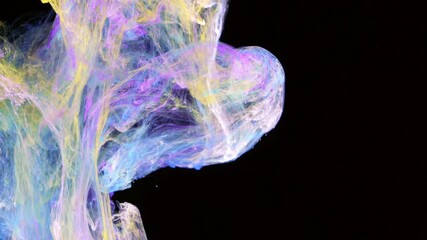 Wall Mural - Artistic color scent mist background. Magic fog curls.