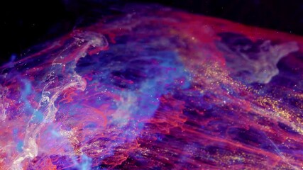 Sticker - Nebula and galaxies in deep space.