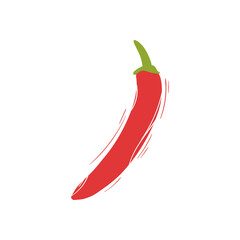 Poster - chilli vegetable isolated vector design