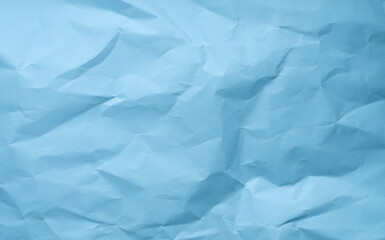 Wall Mural - Blue crumpled paper texture