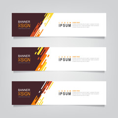 Wall Mural - vector abstract web banner design template. collection of web banner template. abstract geometric we