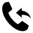 ngi1066 NewGraphicIcon ngi - english - call back icon. phone sign . telephone symbol with arrow . talk - ringing . isolated on white background. - square xxl g10224