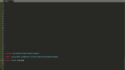 Wall Mural - groovy programming language source code typing effect. groovy programmer ticker colored commands edi