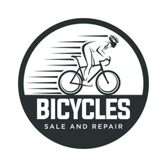 Wall Mural - bicycle logo, bike badges, logo and labels