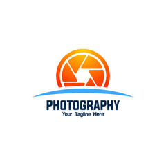 Poster - camera photography logo icon vector template 