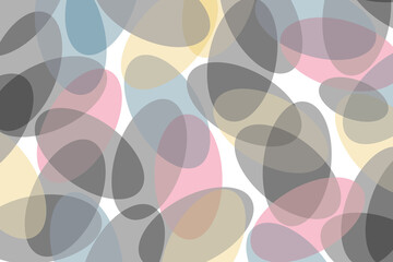 Wall Mural - abstract background pattern made with transparent, colorful circular geometric shapes. modern, playf