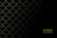 Upholstery Golden Luxury Diamond Pattern Background Design