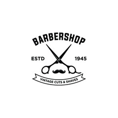 Canvas Print - Barber shop badges