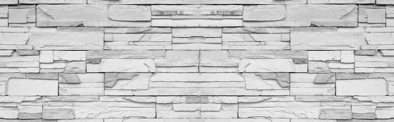 horizontal stone modern brick. pattern wall made with brick blocks