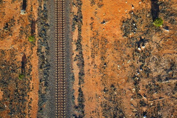 Wall Mural - Indian-Pacific Railway across the Australian outback