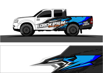 Car wrap graphic racing abstract strip and background for car wrap and vinyl sticker - Vector
