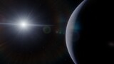 Fototapeta Na ścianę - super-earth planet, realistic exoplanet, planet suitable for colonization, earth-like planet in far space, planets background 3d render