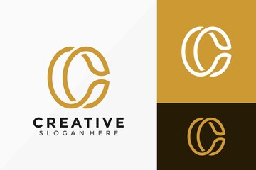 Wall Mural - Letter C Logo Icon Vector Design. Creative simple elegant logo design Vector illustration template