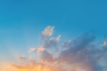 Wall Mural - sky background on sunrise. nature composition