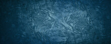 Dark Blue Grunge And Texture Cement Or Concreate Background