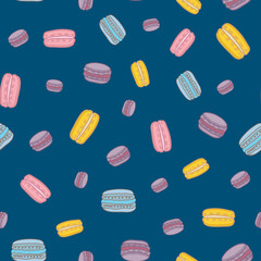 Wall Mural - Macaroon vector repeat pattern design-11