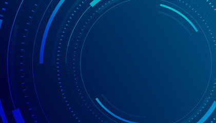 Wall Mural - abstract technology background, digital futuristic circle.